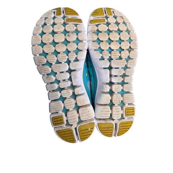 Nike Flex Trainer Teal Blue & Neon Athletic Running Jogging Sneakers Shoes~Sz 7 - Picture 5 of 13